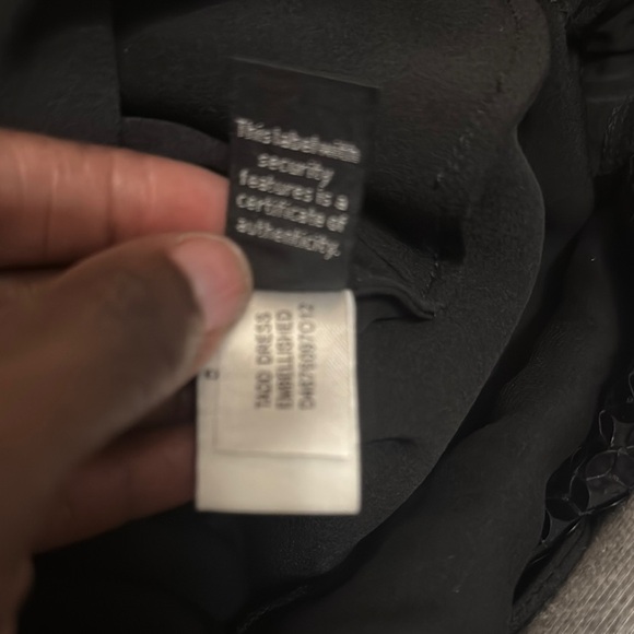 DVF DIANE Von FURSTENBERG Tadd Black Embellished Dress - Picture 4 of 15